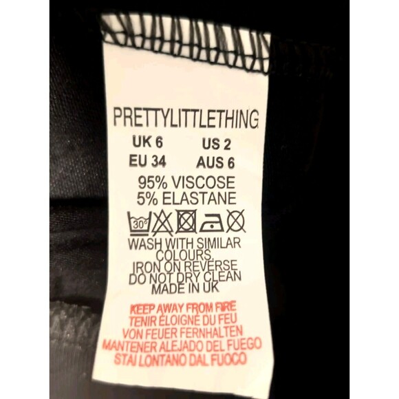 NWT PrettyLittleThing Women's Size 2 Black Elastic Waist & Bottom Jogger - Picture 13 of 14